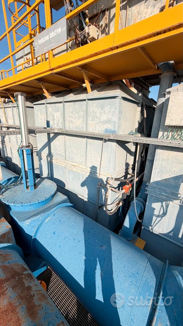 Impianto aspirazione industriale con post combustore