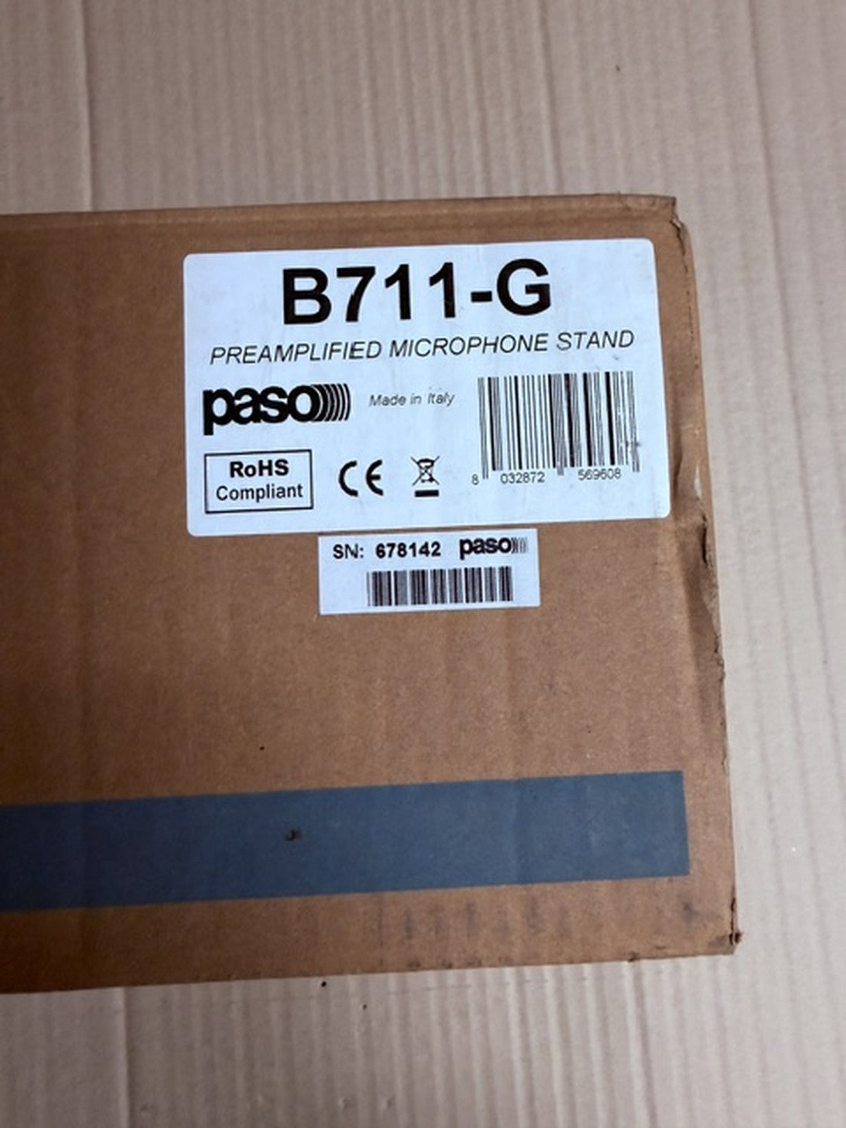 Paso B711-G base microfonica preamplificata da tavolo collo d'oca RJ45 nuova4