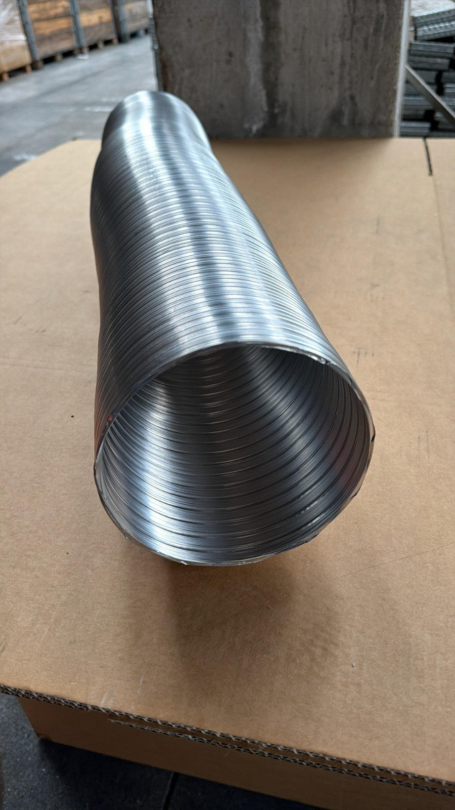 Tubo Alluminio Estensibile Ø 152 mm 1-3 Metri Canalizzazione Aria0