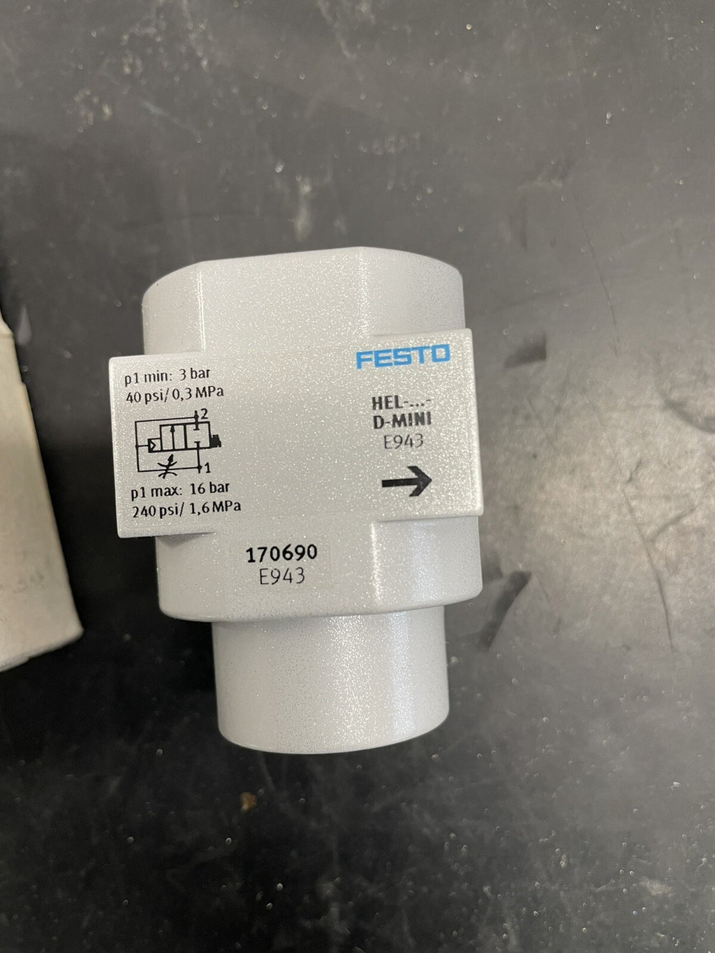 Festo HEL-D-MINI 170690 Valvola di Inserimento On/Off Nuova1