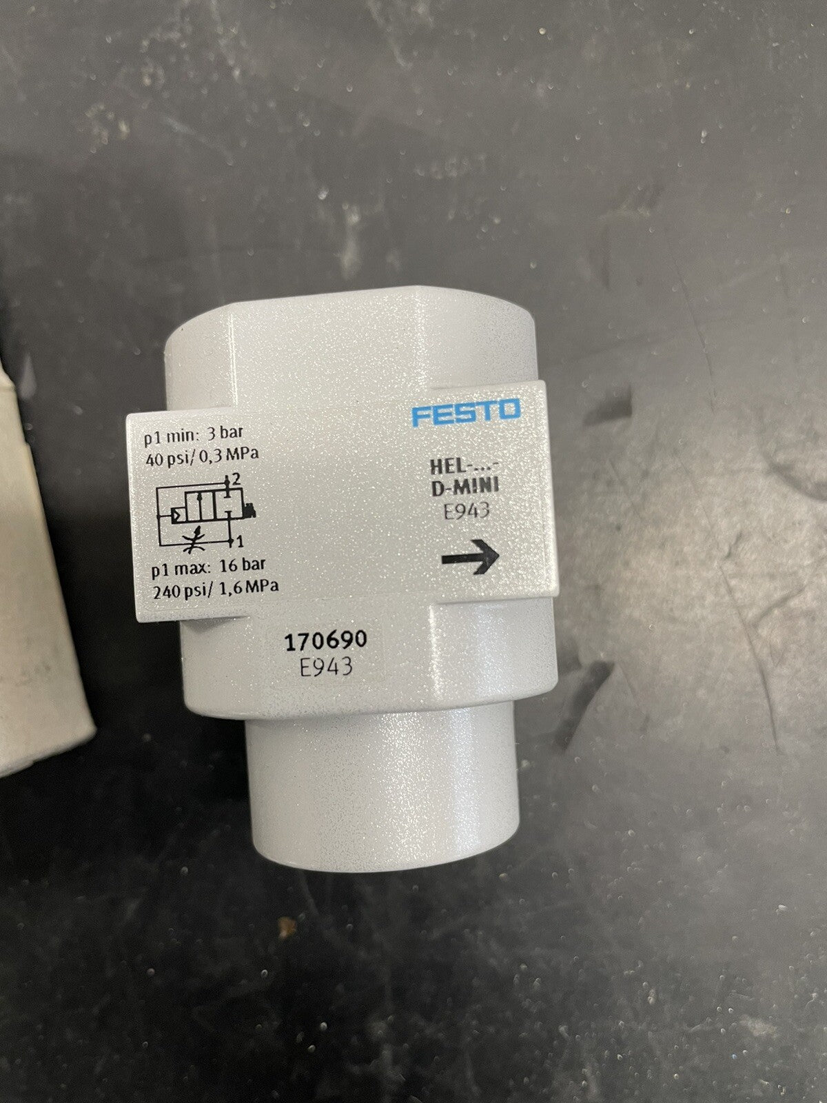 Festo HEL-D-MINI 170690 Valvola di Inserimento On/Off Nuova1