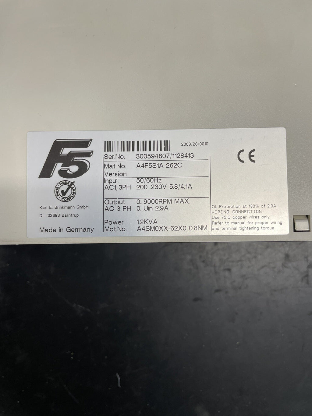 KEB A4F5S1A-262C Inverter Convertitore di Frequenza Nuovo2
