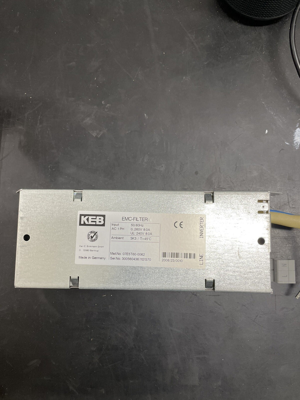 KEB 07E5T60-0062 Filtro EMC 260VAC 8A Inverter0