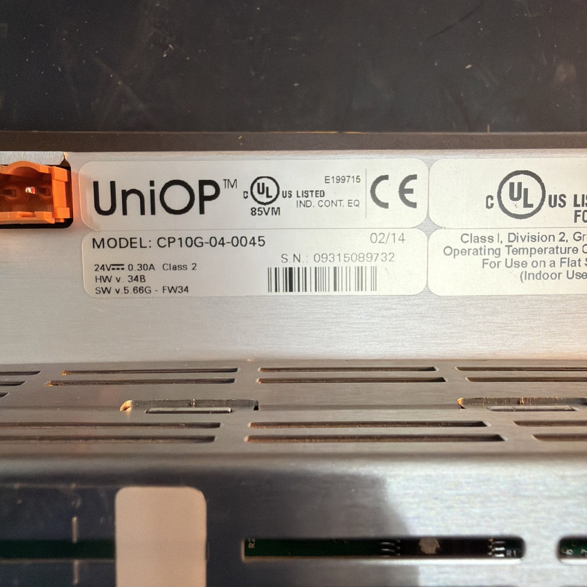 UniOP CP10G-04-0045 Pannello Operatore HMI Nuovo3