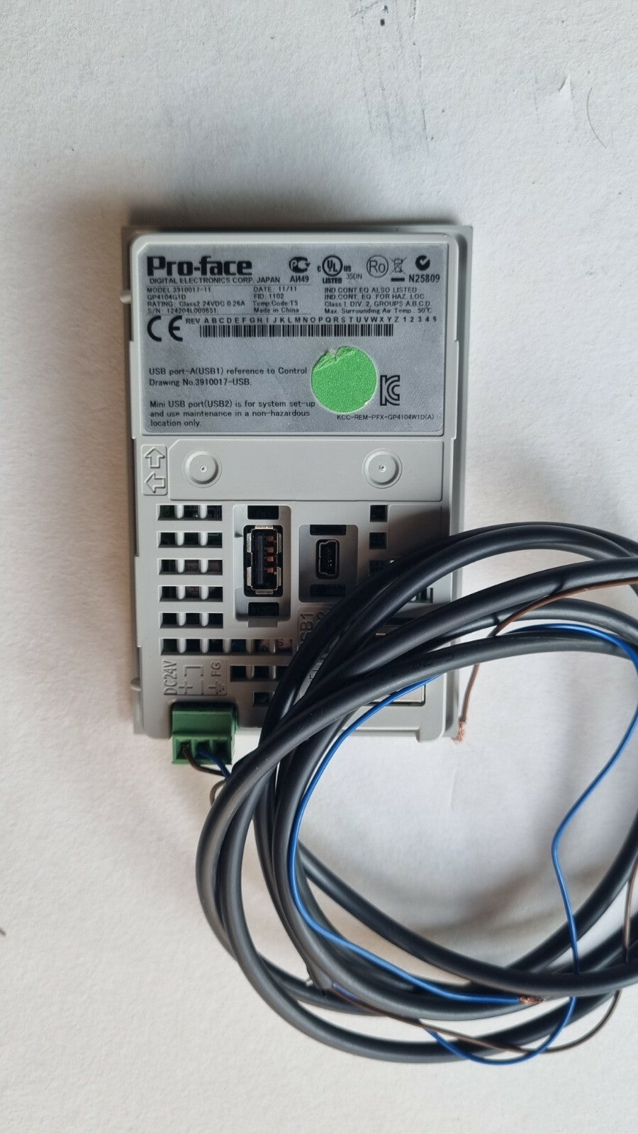 Pro-face GP4104G1D 3910017-11 Pannello Operatore HMI Display Touch1