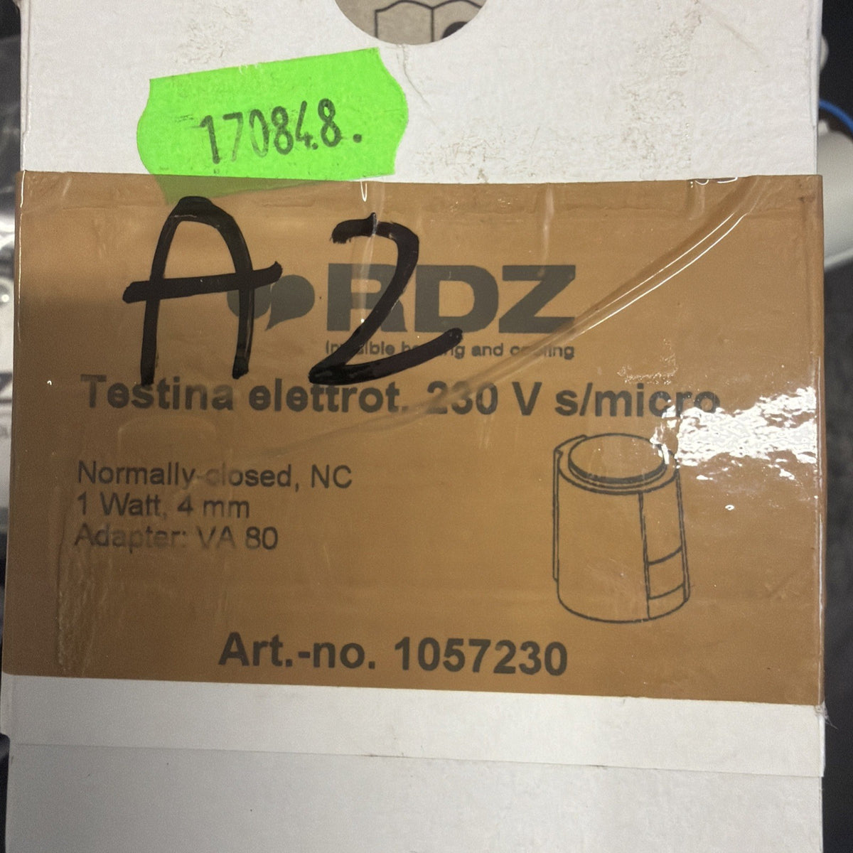 RDZ 1057230 Testina Attuatore Elettrotermica 230V NC1