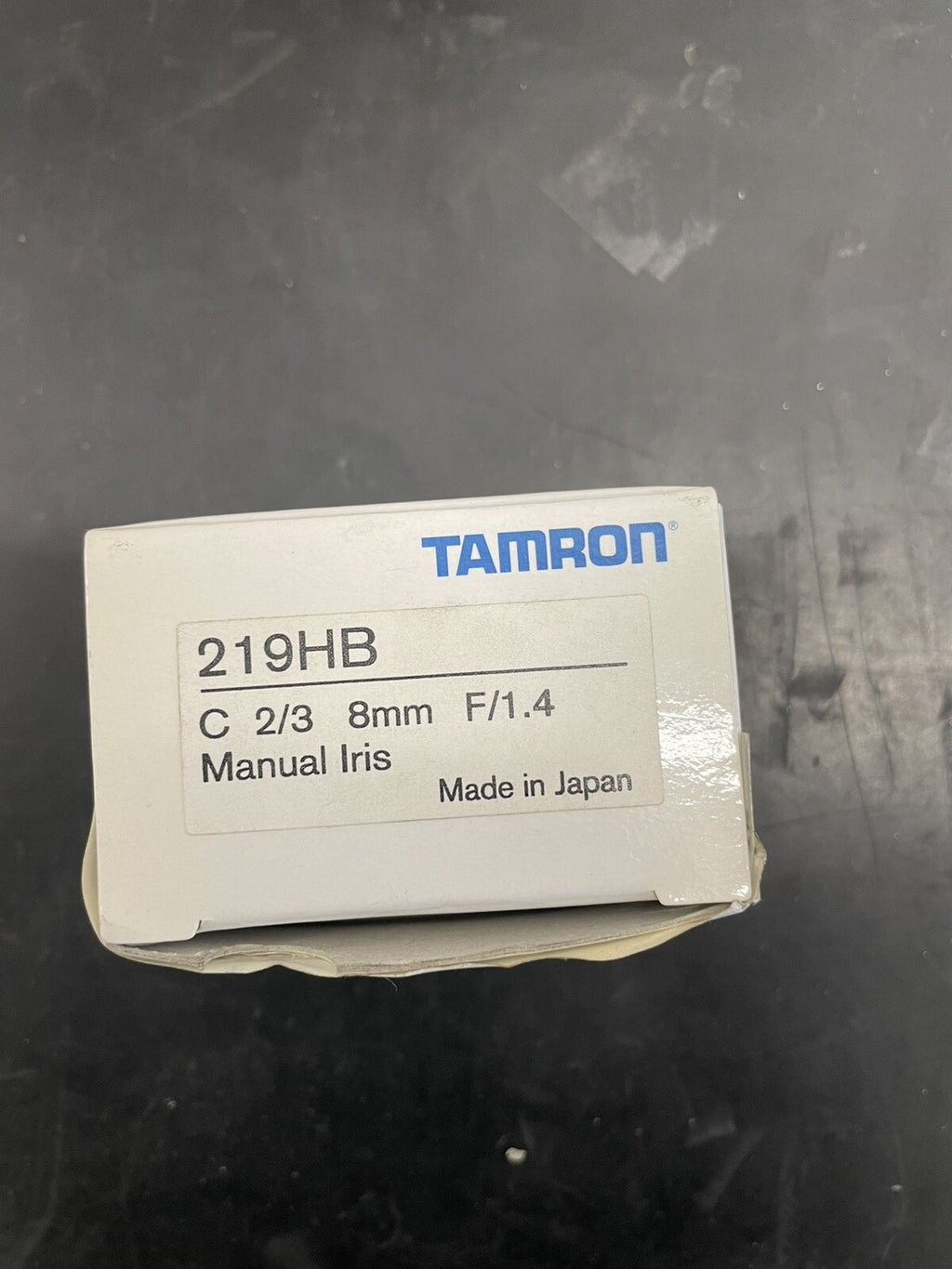 Tamron 219HB 8 mm F1.4 Obiettivo C-Mount 2/3" Visione Industriale0