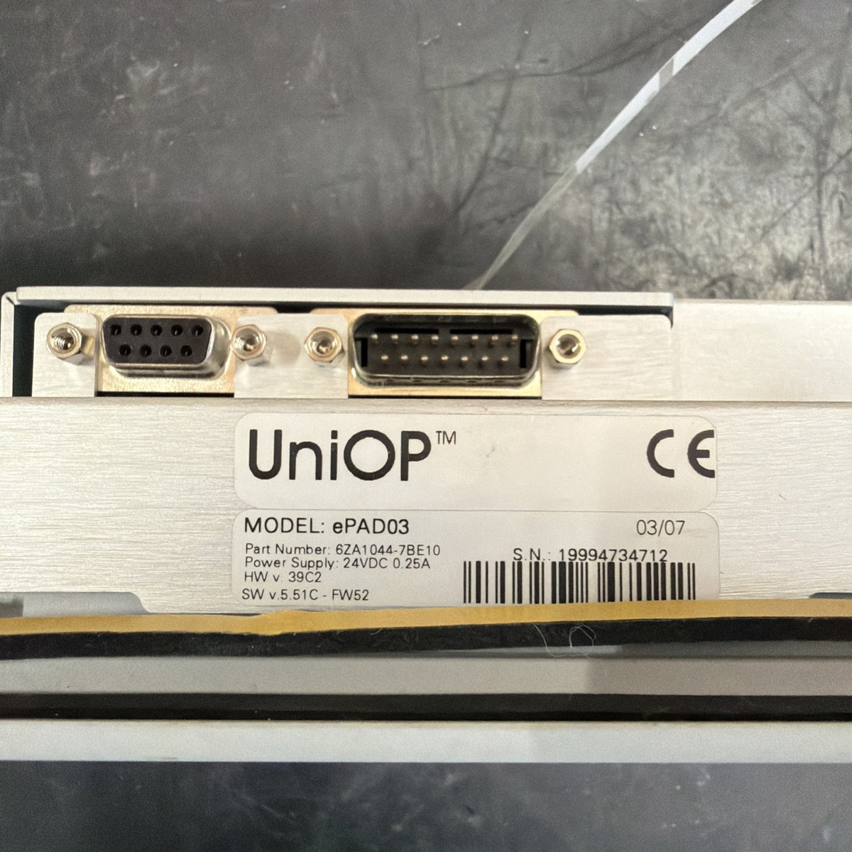 UniOP ePAD03 6ZA1044-7BE10 Pannello Operatore HMI1
