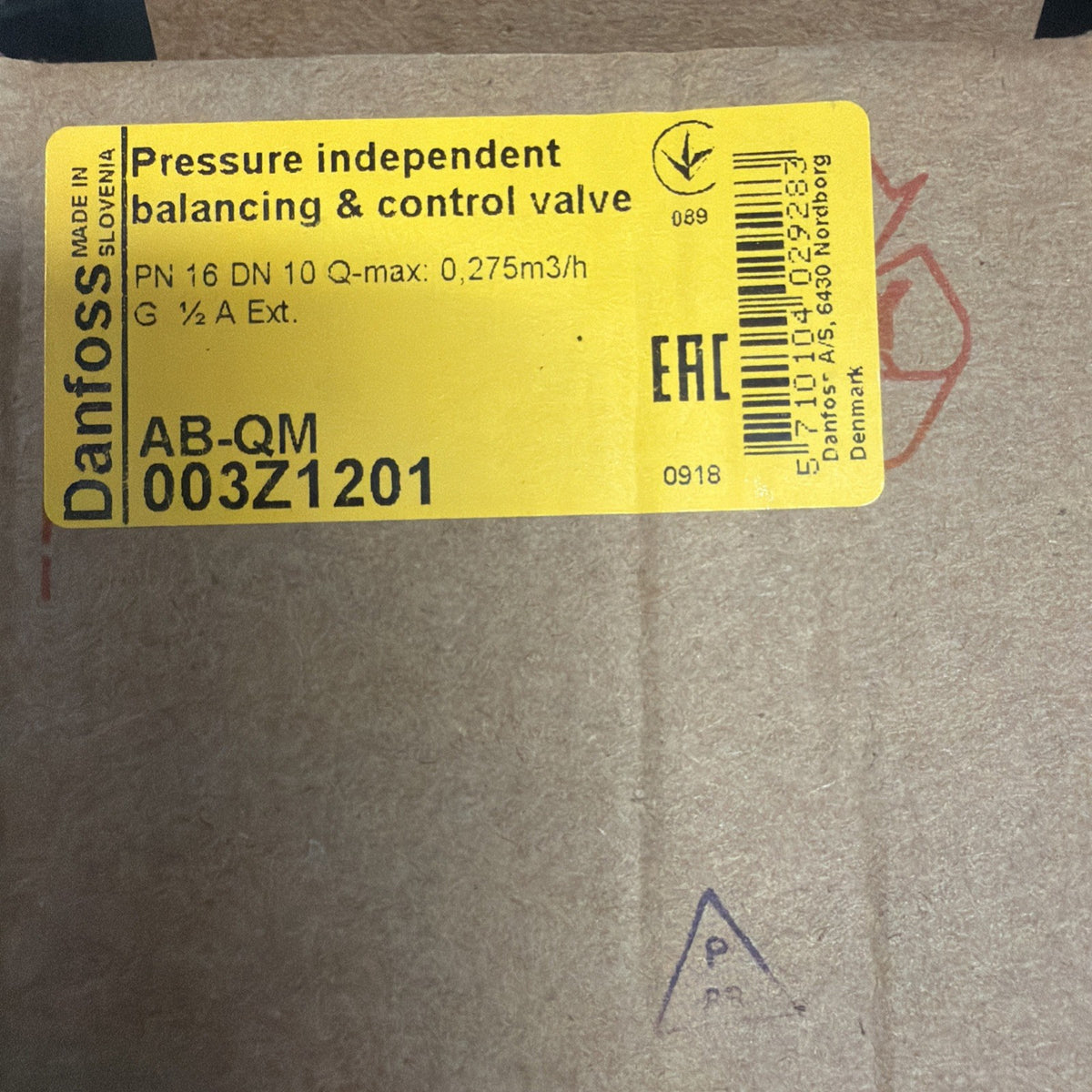 Danfoss AB-QM DN10 003Z1201 Valvola Bilanciamento 275 l/h PN162