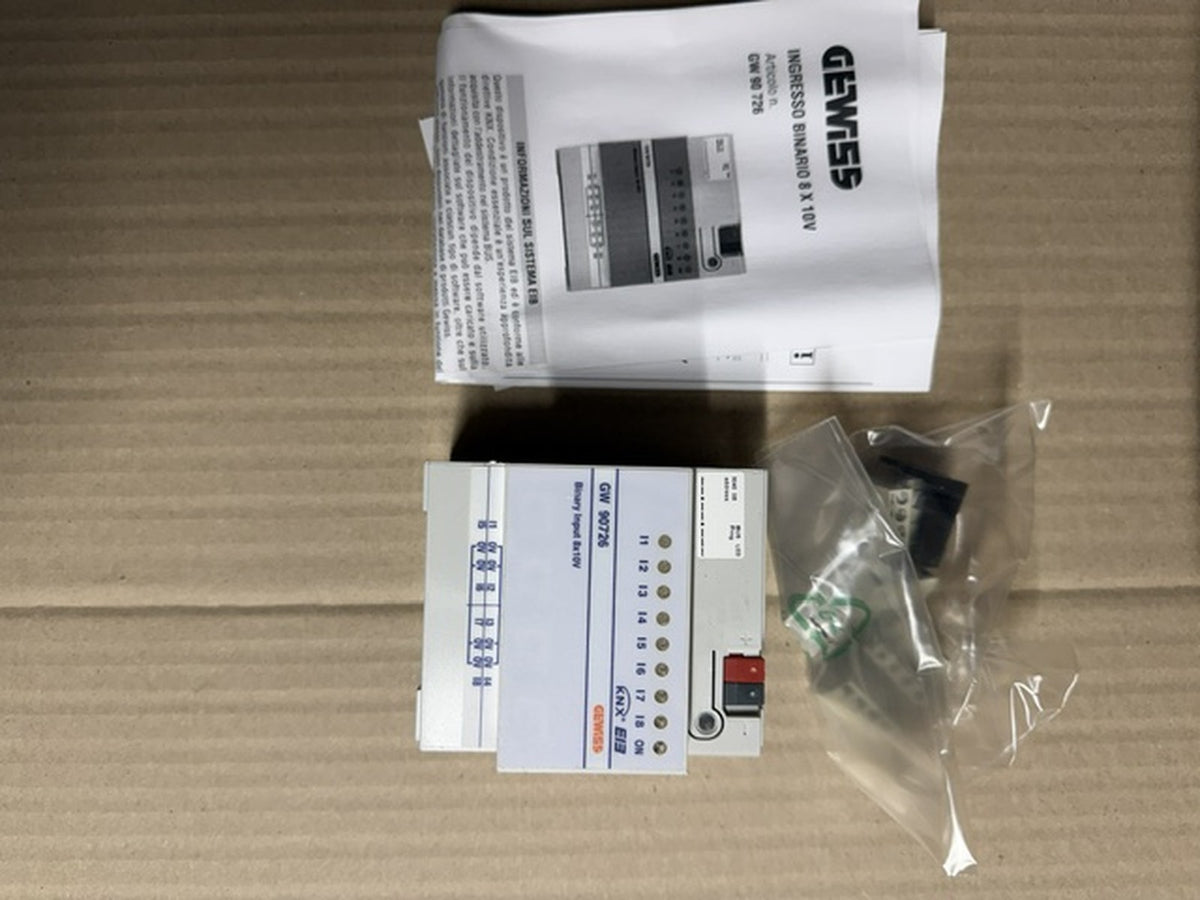 Gewiss GW90726 ingresso binario 8 canali 10V KNX EIB guida DIN nuovo3