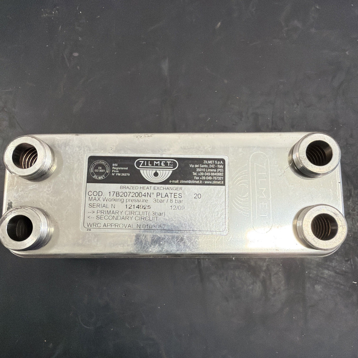 Zilmet 17B2072004 Scambiatore Sanitario 20 Piastre0