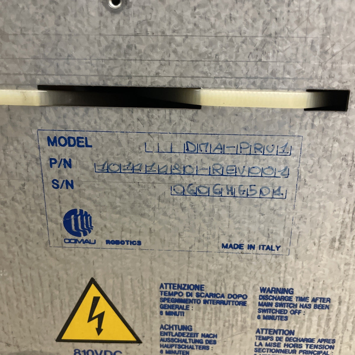 Comau C4G-DSA1 PRU1 10141480 + DLU 10140580 Alimentatore Robot1