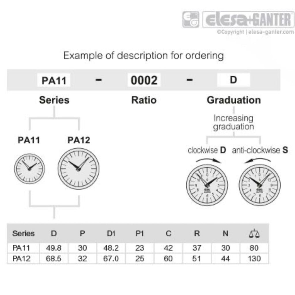 Elesa PA12-0100-D 75301 Indicatore di Posizione Contagiri2