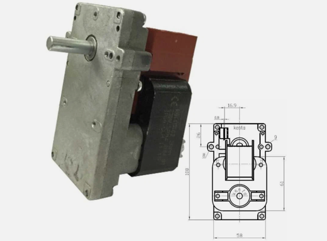 Kenta K9115101 Motoriduttore Stufa a Pellet 2,5 giri/min Serie 9110