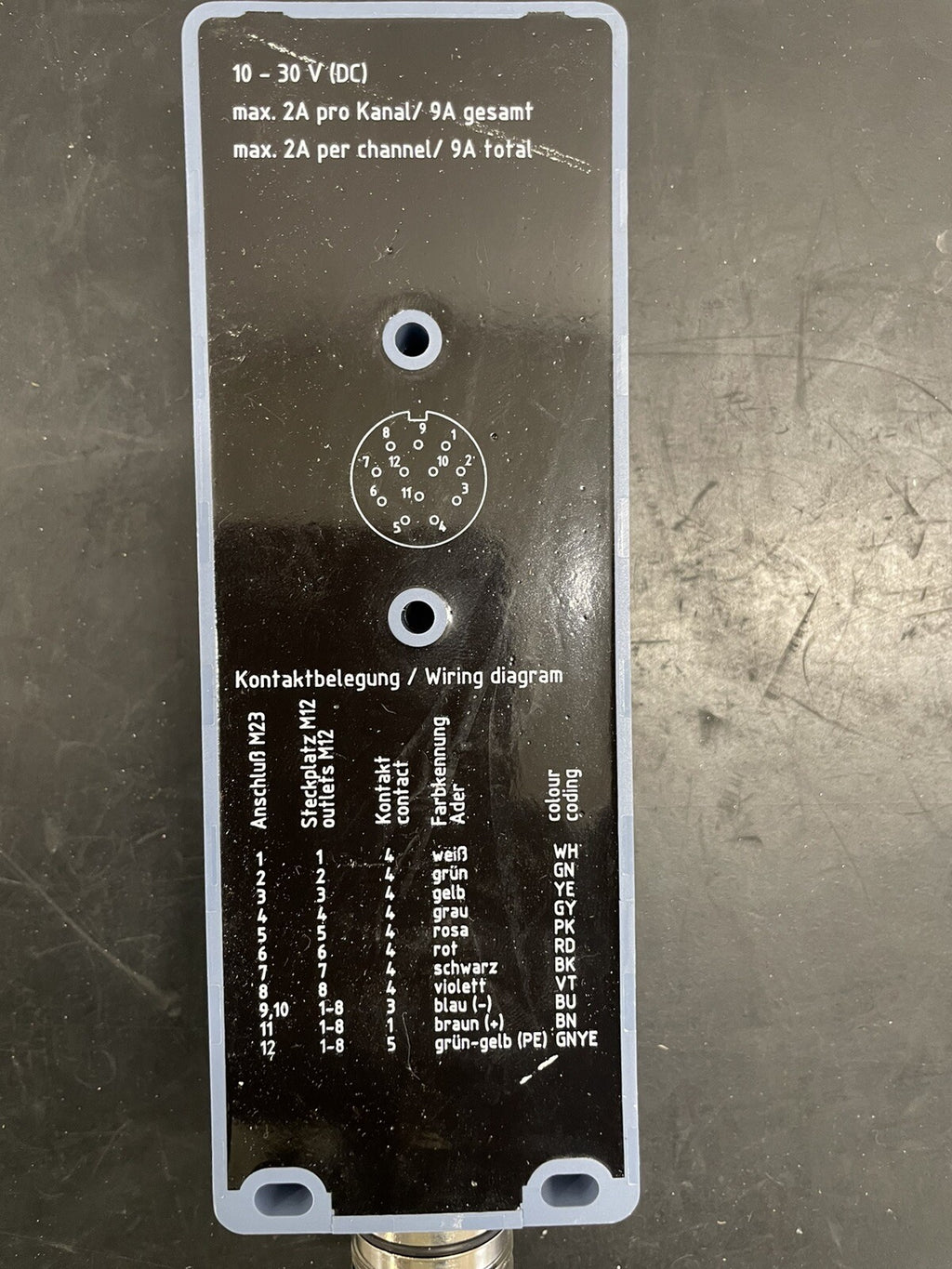 Escha 8025619 MB-8M12-5.4P2/S2000 Distributore M12 8 Vie2