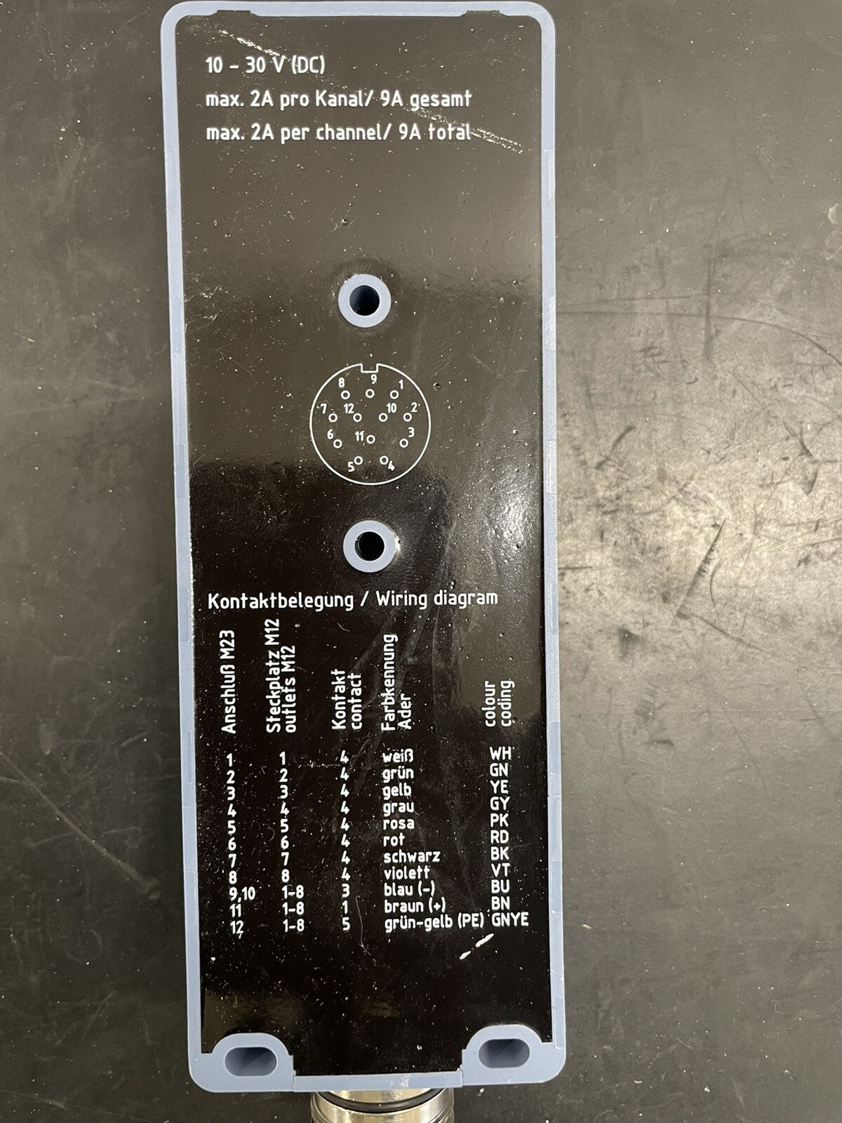 Escha 8025619 MB-8M12-5.4P2/S2000 Distributore M12 8 Vie2