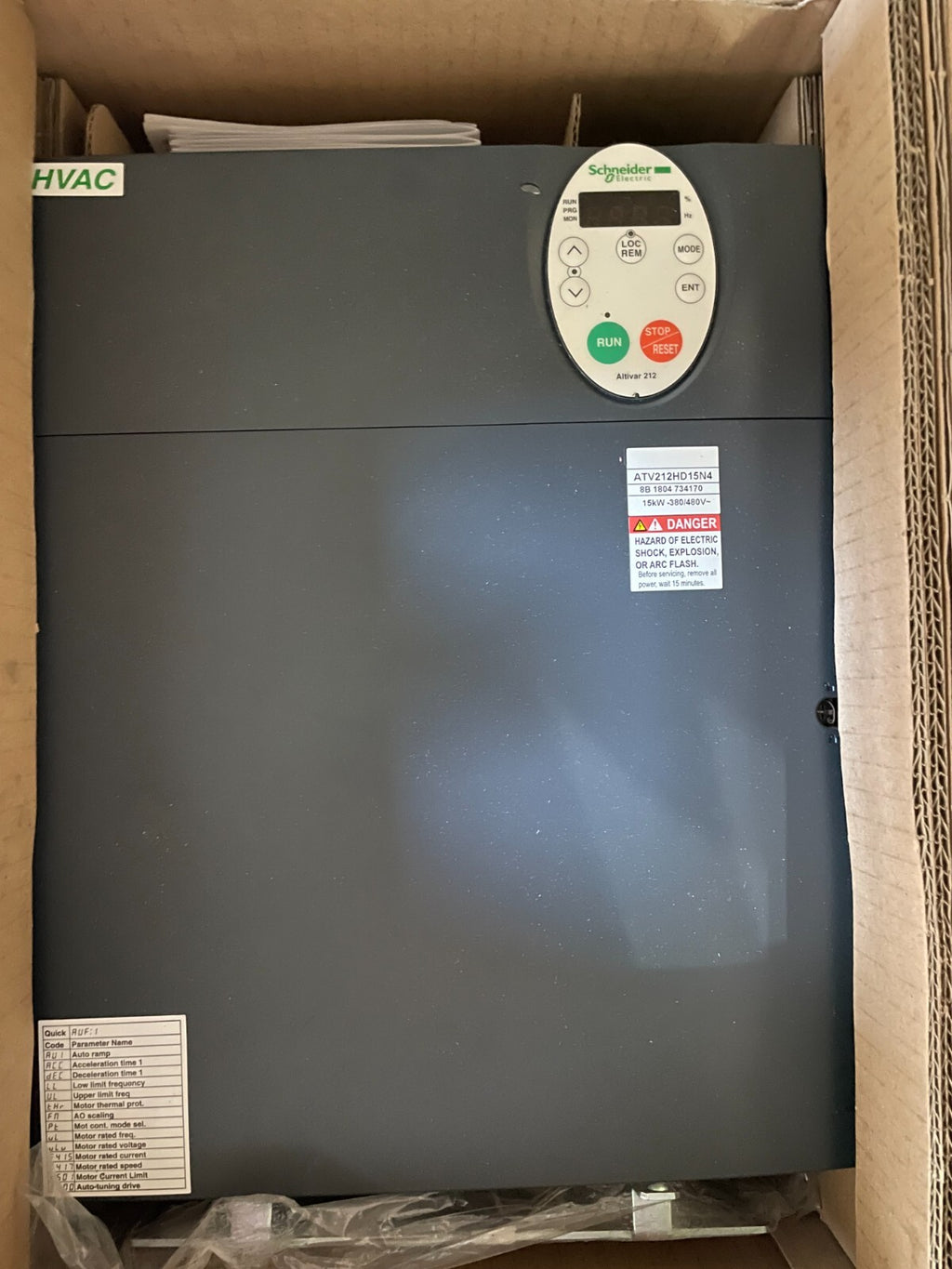 Schneider ATV212HD15N4 Inverter Altivar 212 15 kW Trifase 400V0