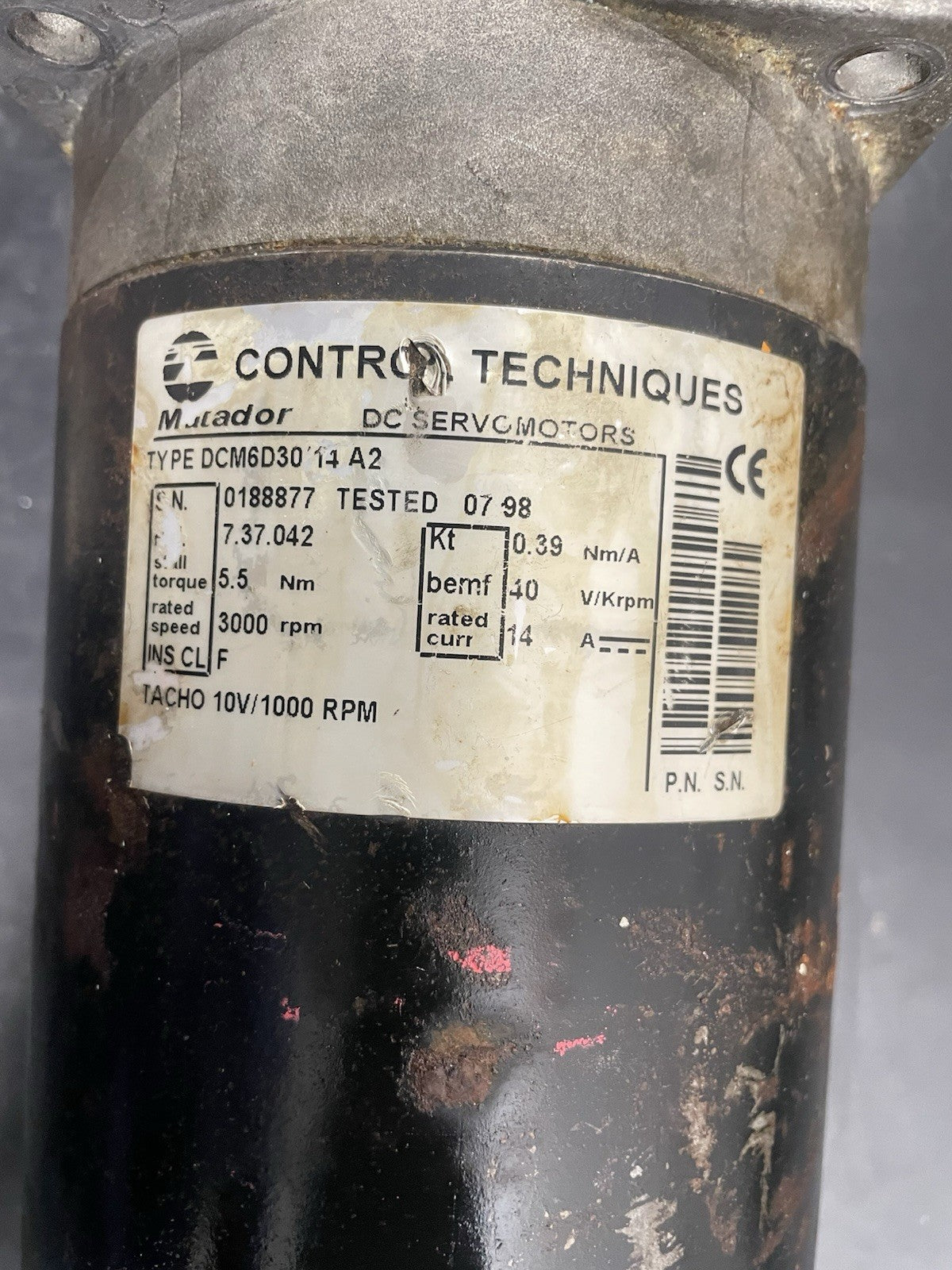 Control Techniques Matador DCM 6D 30/14 A2 Motore Elettrico2