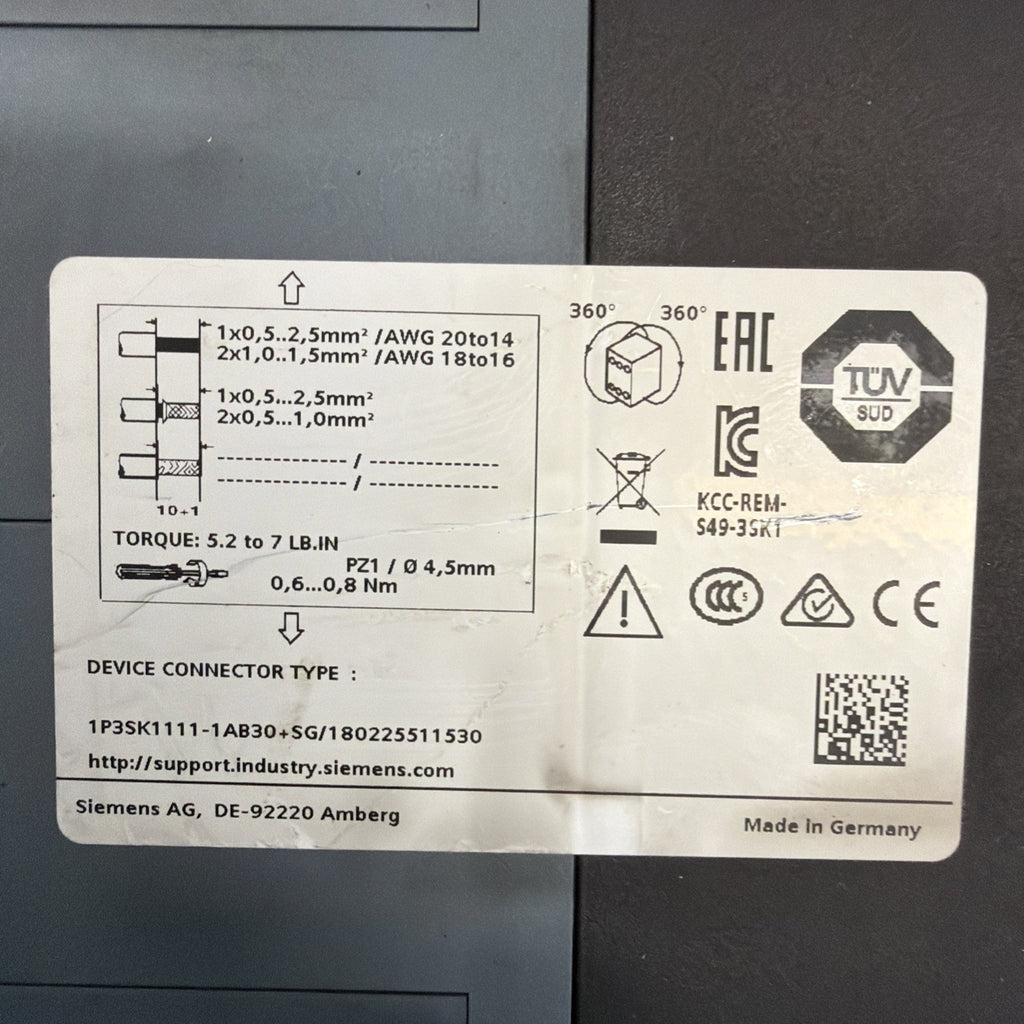Siemens 3SK1111-1AB30 Relè di Sicurezza SIRIUS 24V2