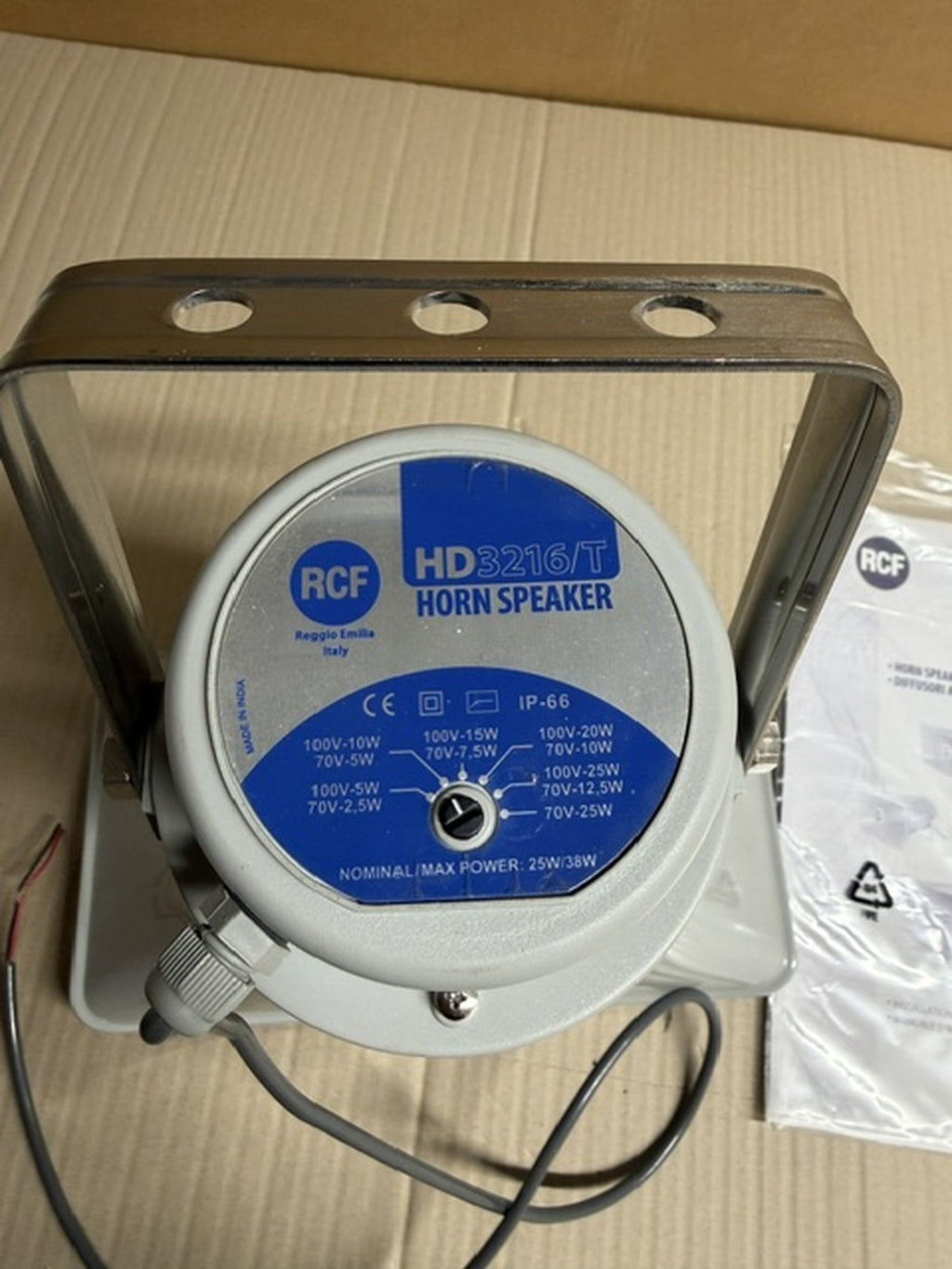 RCF HD 3216/T tromba con driver e trasformatore linea 100V 25W IP66 nuova2