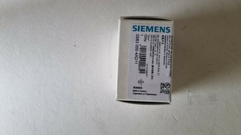 Siemens 3SB3000-4AD11 Selettore a Chiave Interruttore 3SB3 000-4AD111