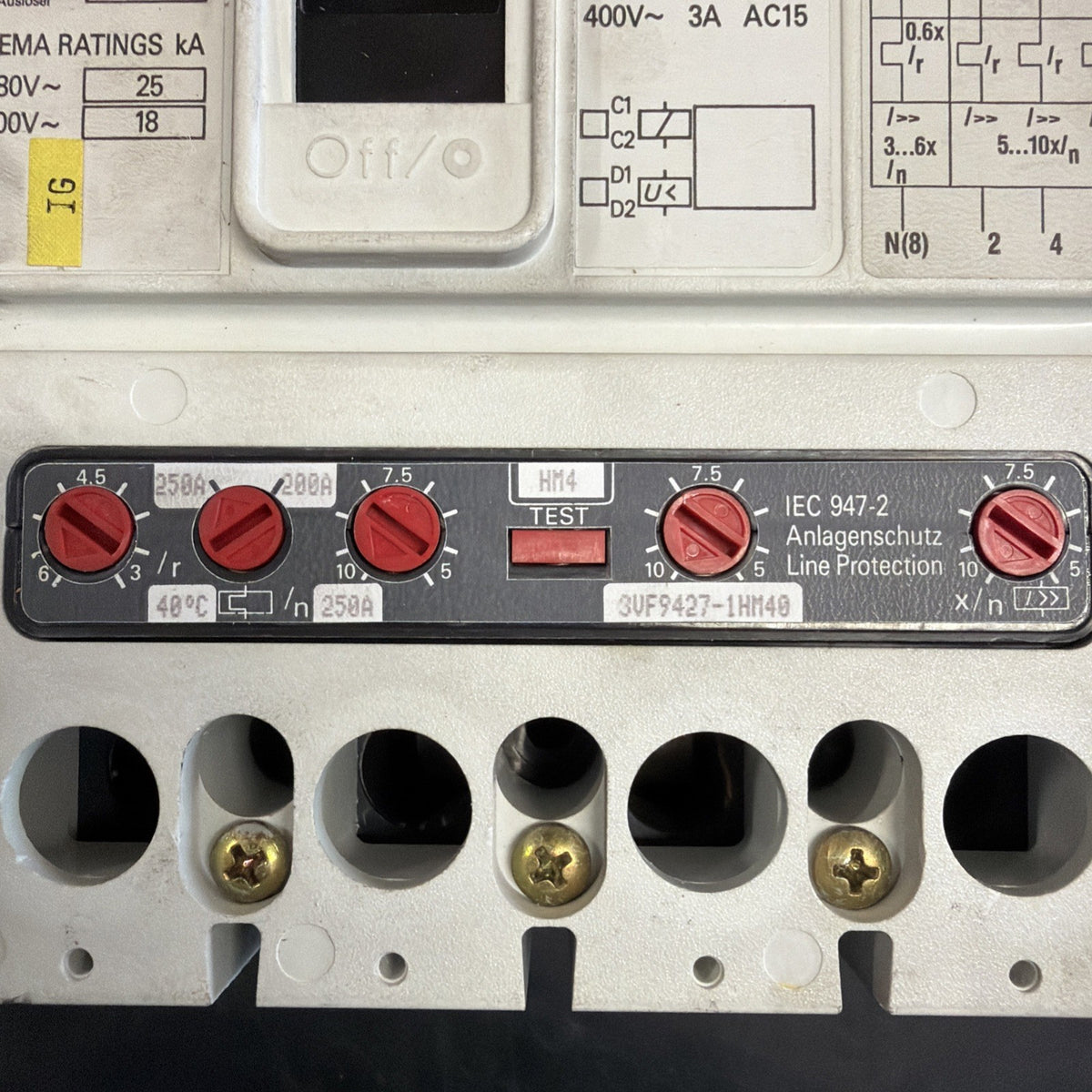Siemens 3VF9427-1HM40 Accessorio Interruttore Automatico 3VF1