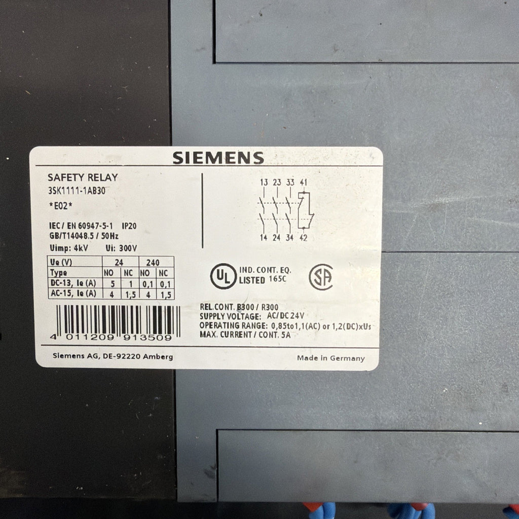 Siemens 3SK1111-1AB30 Relè di Sicurezza SIRIUS 24V1