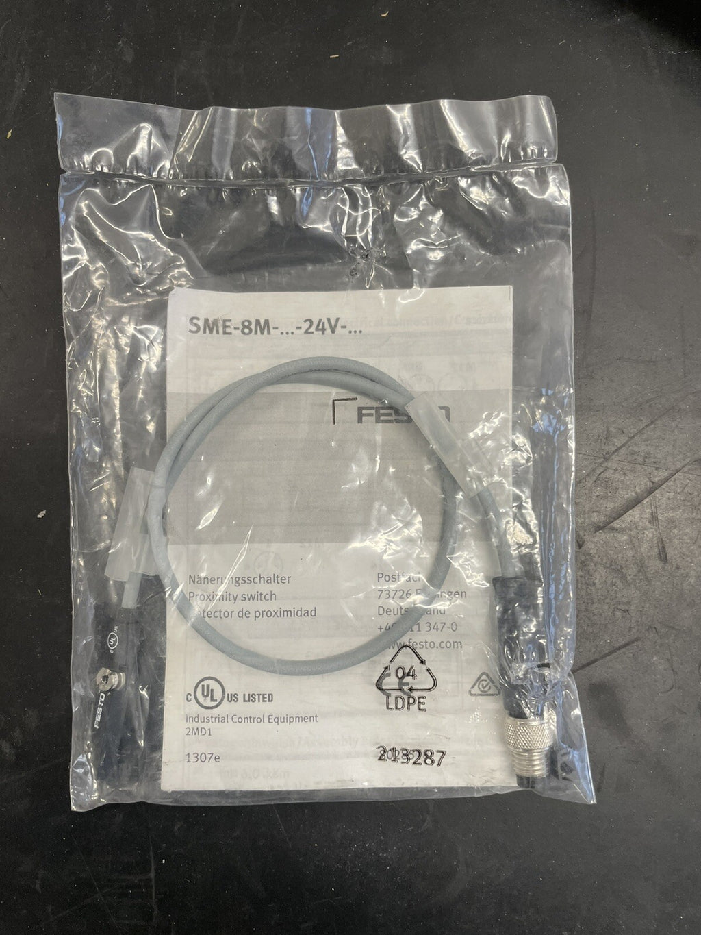 Festo SMT-8M 213287 Sensore di Prossimità per Cilindro 24V0
