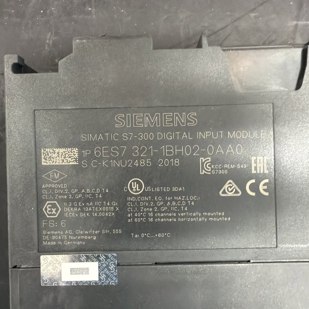 Siemens 6ES7321-1BH02-0AA0 SIMATIC S7-300 SM321 16 Ingressi Digitali1