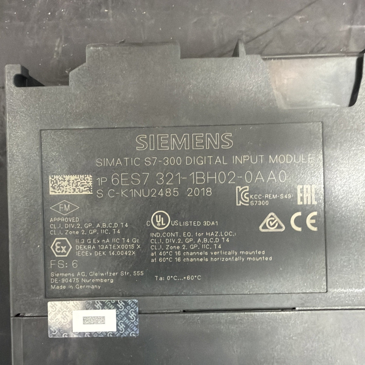 Siemens 6ES7321-1BH02-0AA0 SIMATIC S7-300 SM321 16 Ingressi Digitali1
