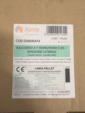 Raccordo a T Ispezionabile Ø 80 mm Acciaio Nero Scarico Fumi Pellet0