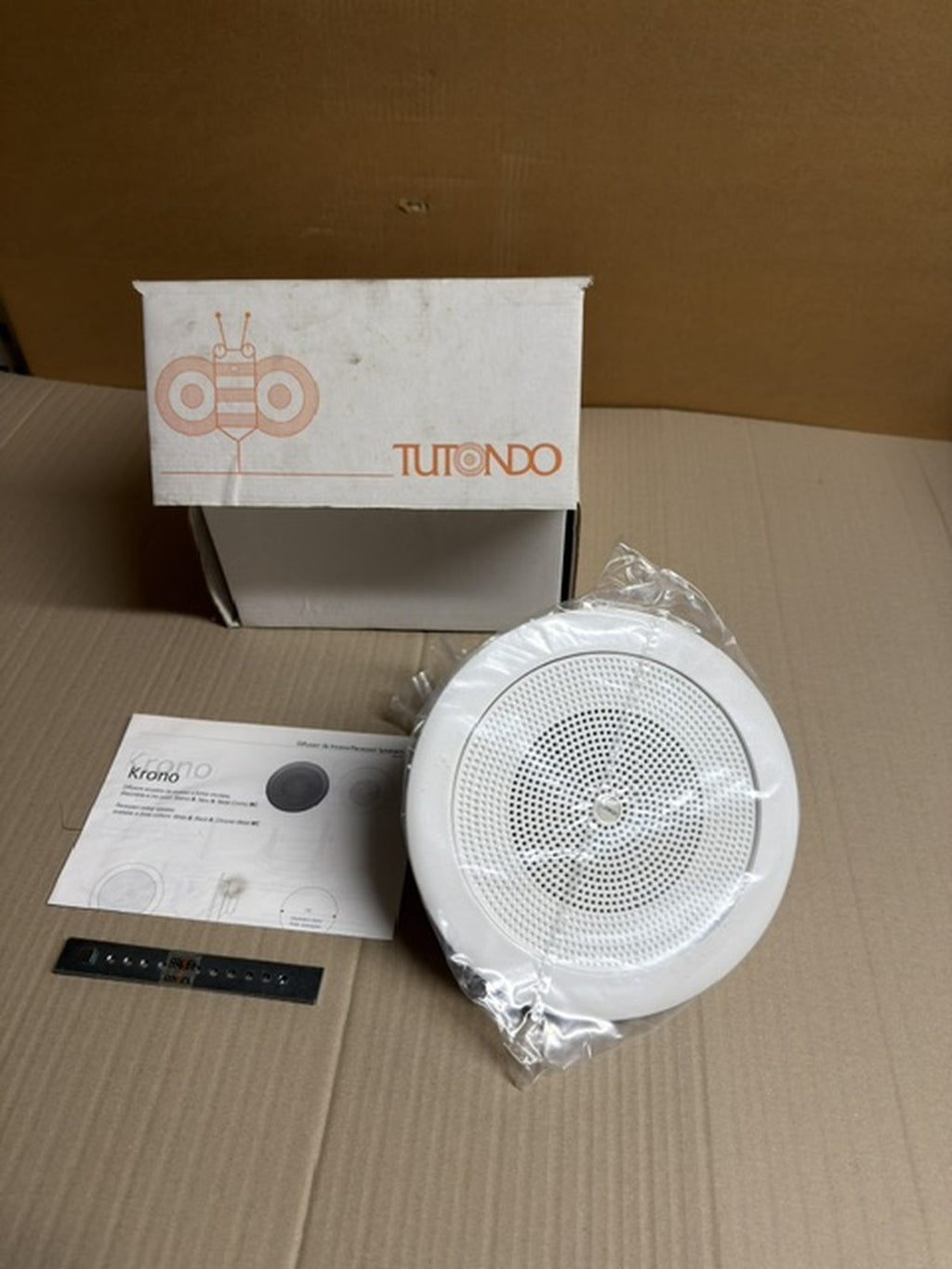 Tutondo Krono KT4LB diffusore da incasso tondo 5W linea 100V bianco nuovo0
