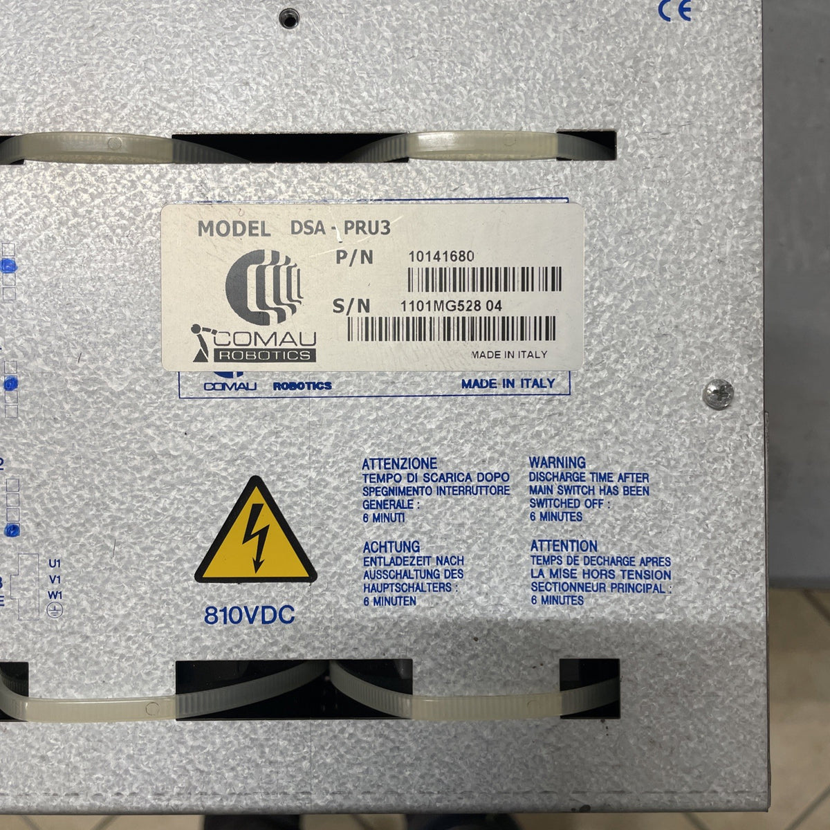 Comau C4G-DSA3 PRU3 10141680 + DLU 10140780 Alimentatore Robot1