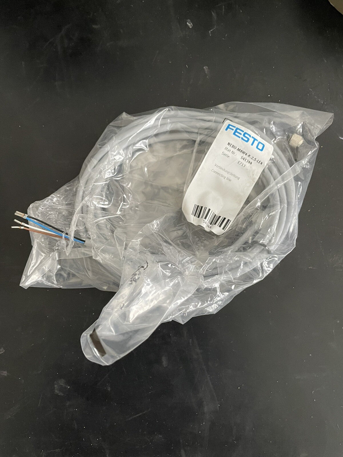 Festo NEBU-M8W4-K-2.5-LE4 541344 Cavo Connettore M8 Lotto 8 Pezzi1