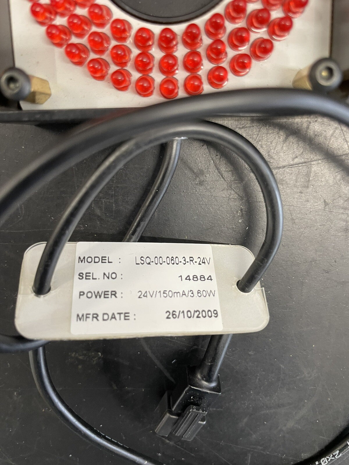 TMS LSQ-00-060-3-R-24V Illuminatore LED Rosso 60 mm 24V1