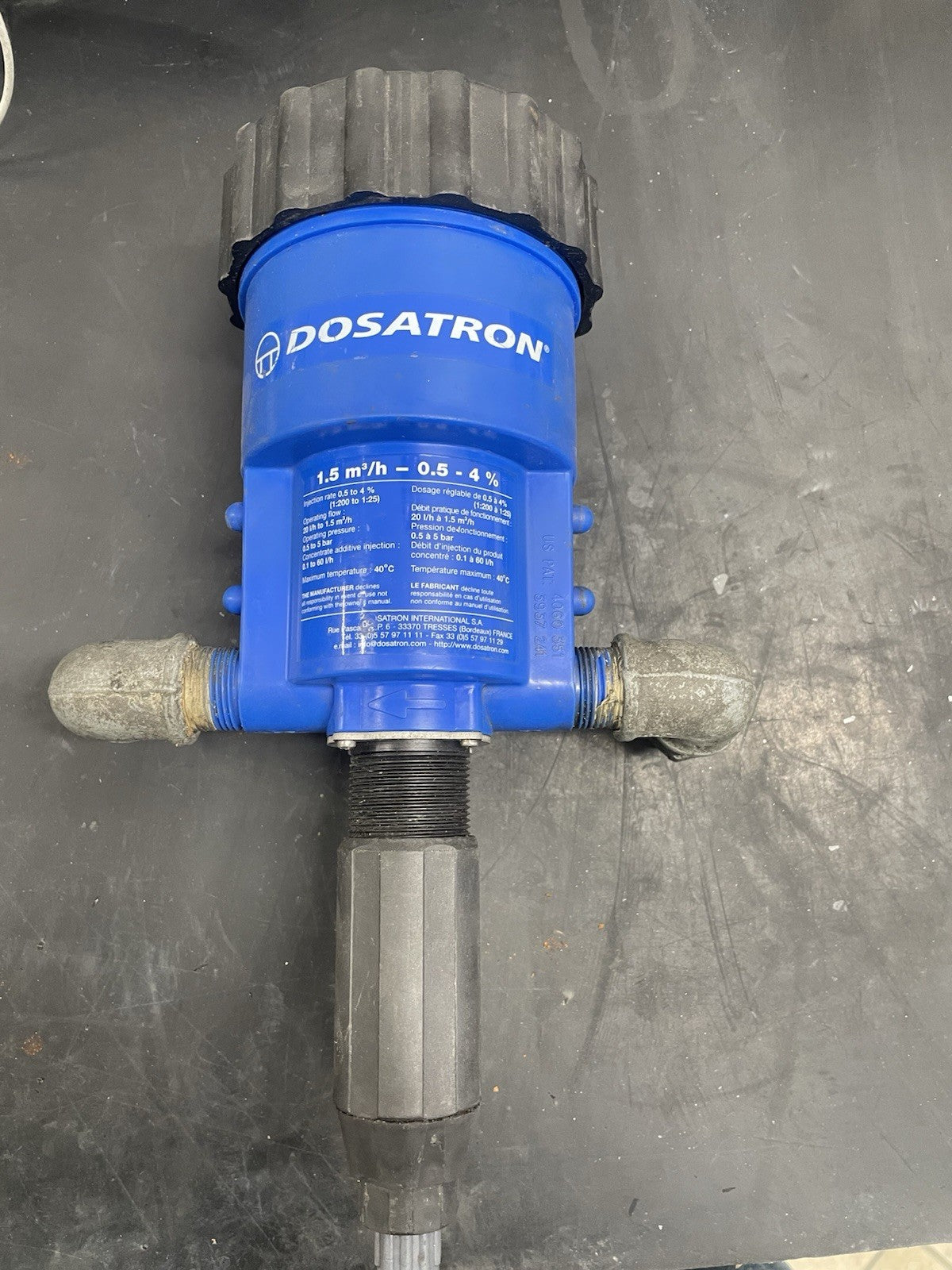 Dosatron D400REVF Pompa Dosatrice Proporzionale 0,5-4% 1,5 m³/h0