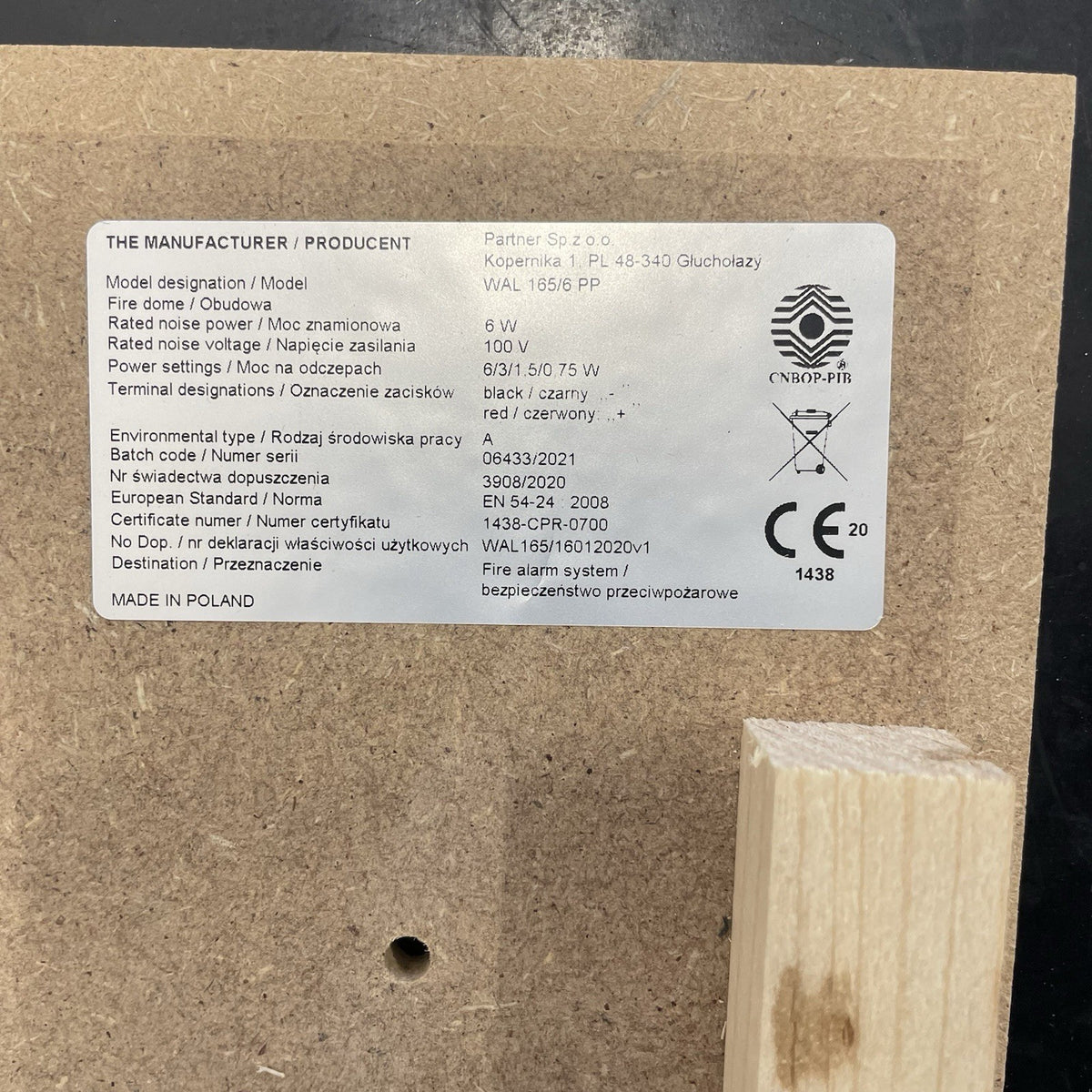 Inim WAL-165/6-PP Altoparlante da Incasso EVAC 75W2