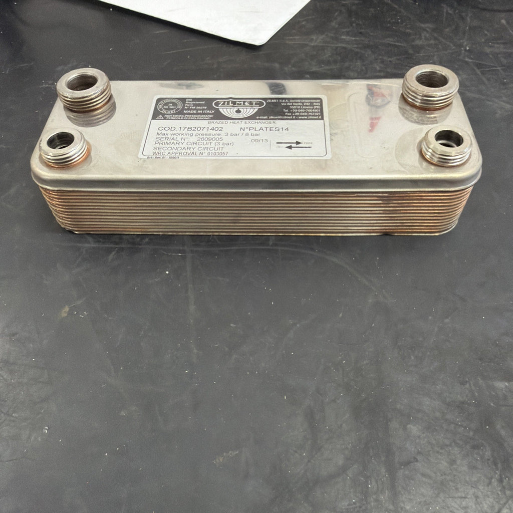 Zilmet 17B2071402 Scambiatore 14 Piastre Filettato Compatibile Vaillant1