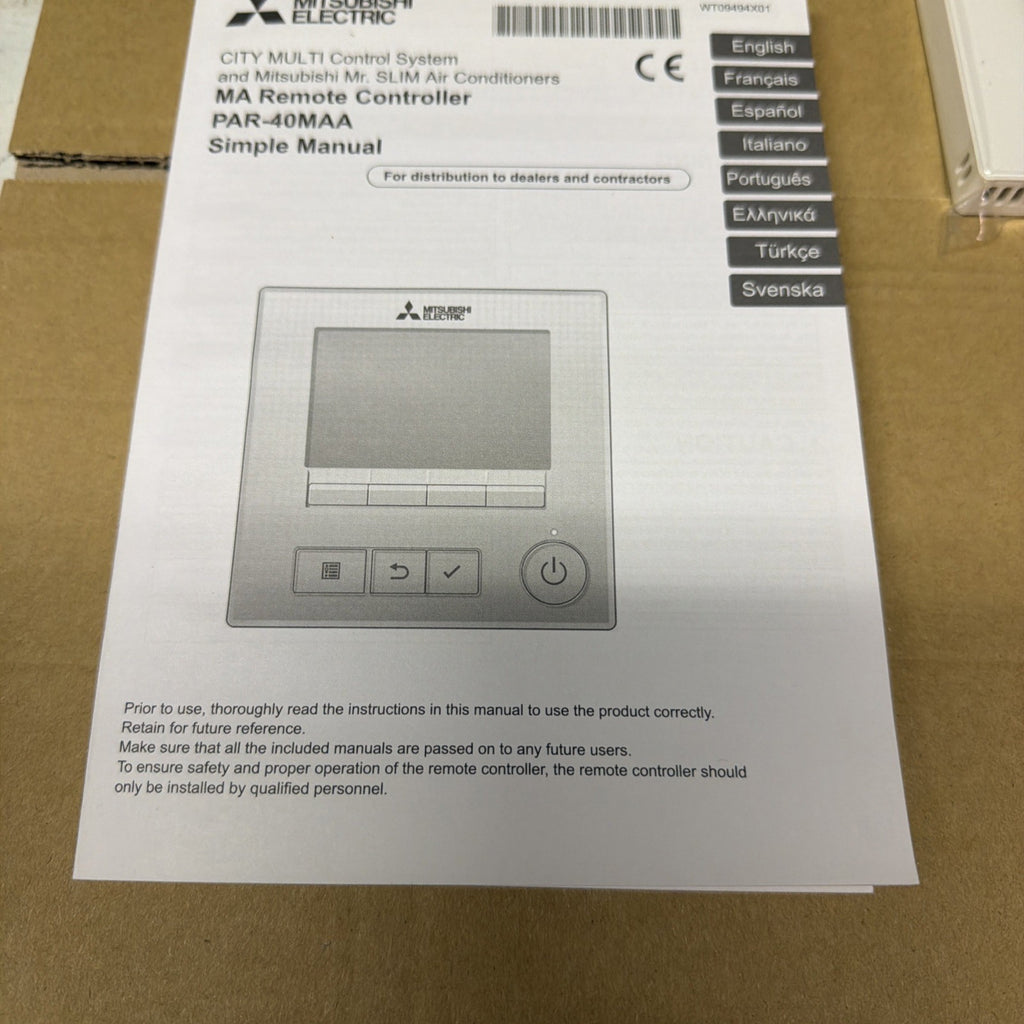 Mitsubishi Electric PAR-40MAA Comando Remoto Climatizzatore2