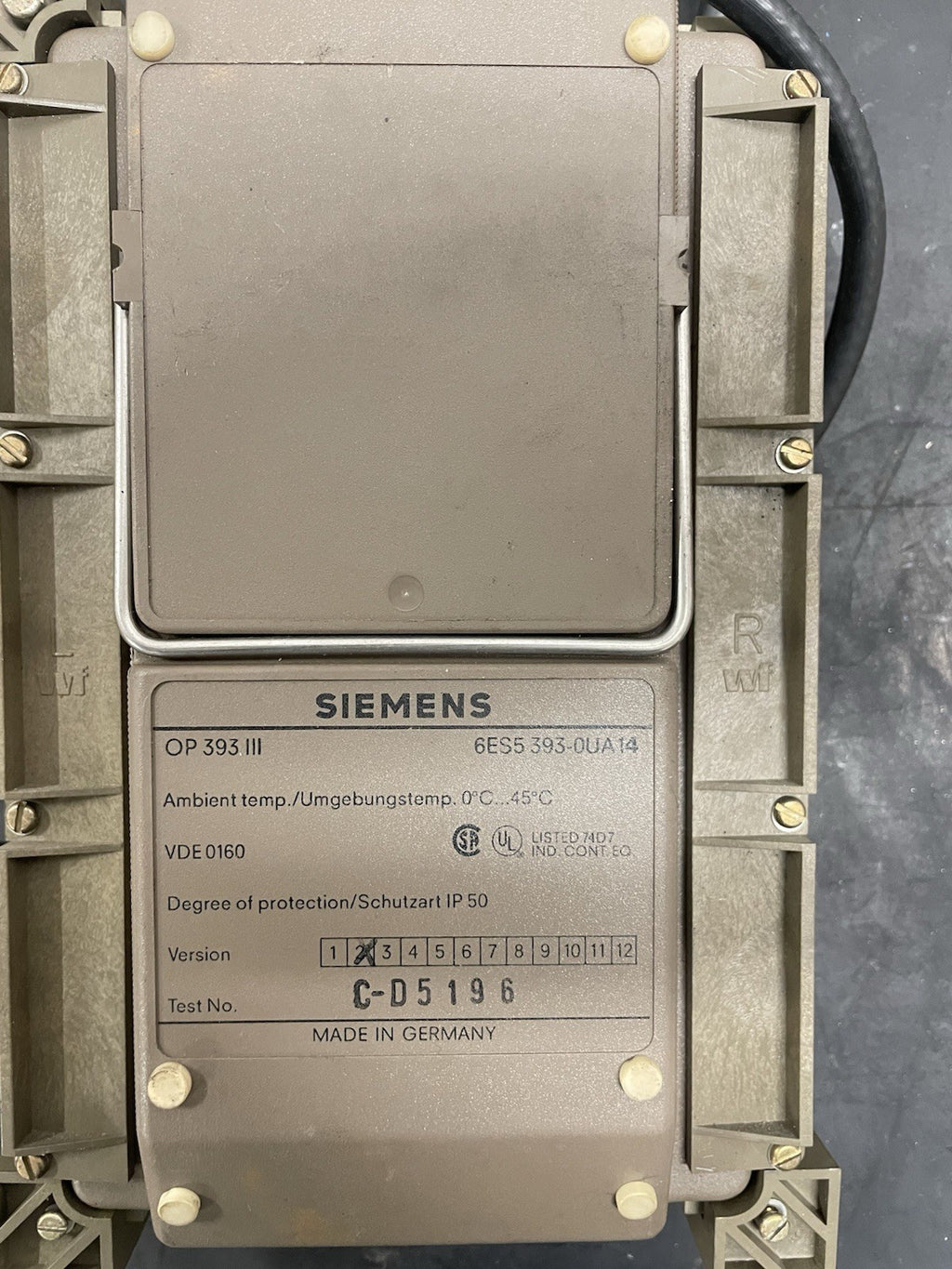 Siemens OP393 III 6ES5393-0UA14 Pannello Operatore SIMATIC2