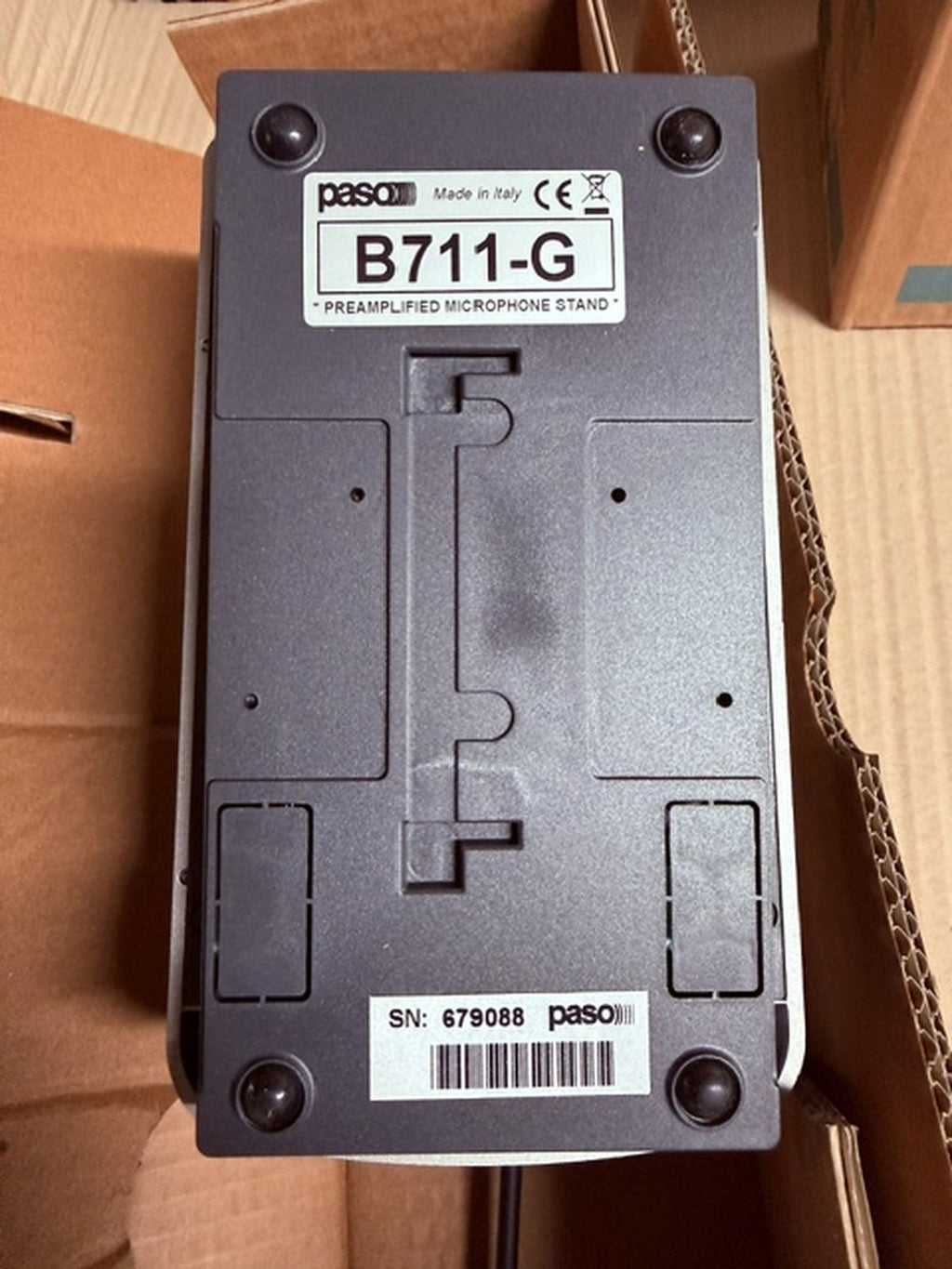 Paso B711-G base microfonica preamplificata collo d'oca RJ45 senza spugna1