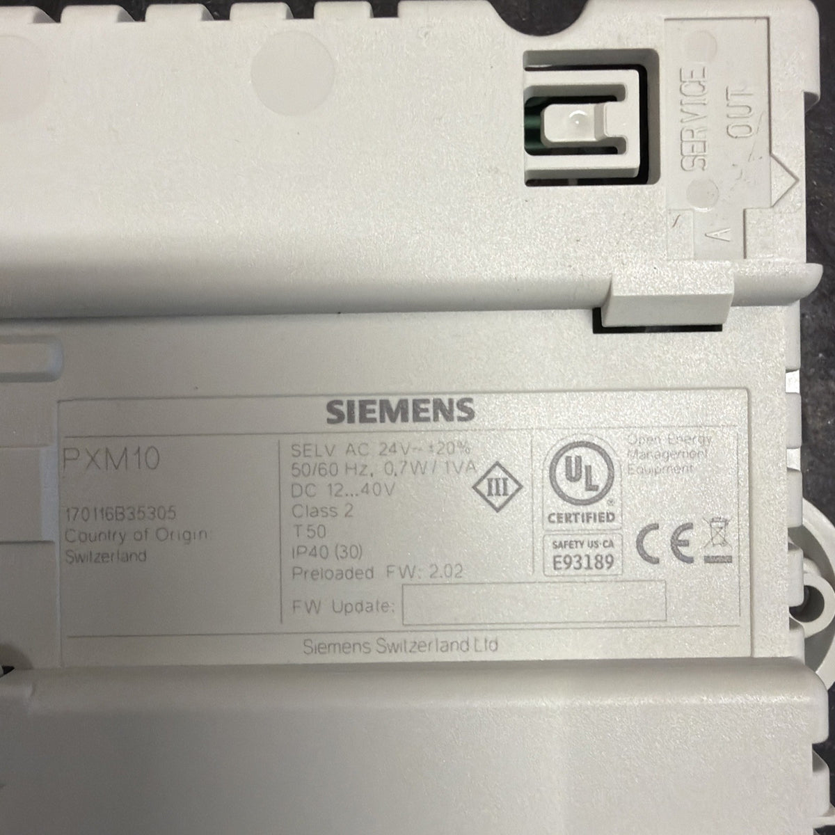 Siemens PXM10 Unità Operatore Desigo PX1