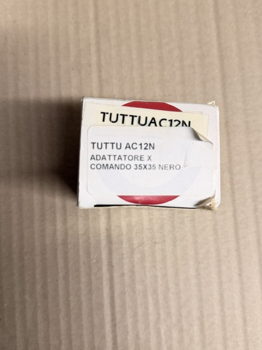Tutondo AC12N adattatore nero per comandi audio 35x35 placche civili nuovo2