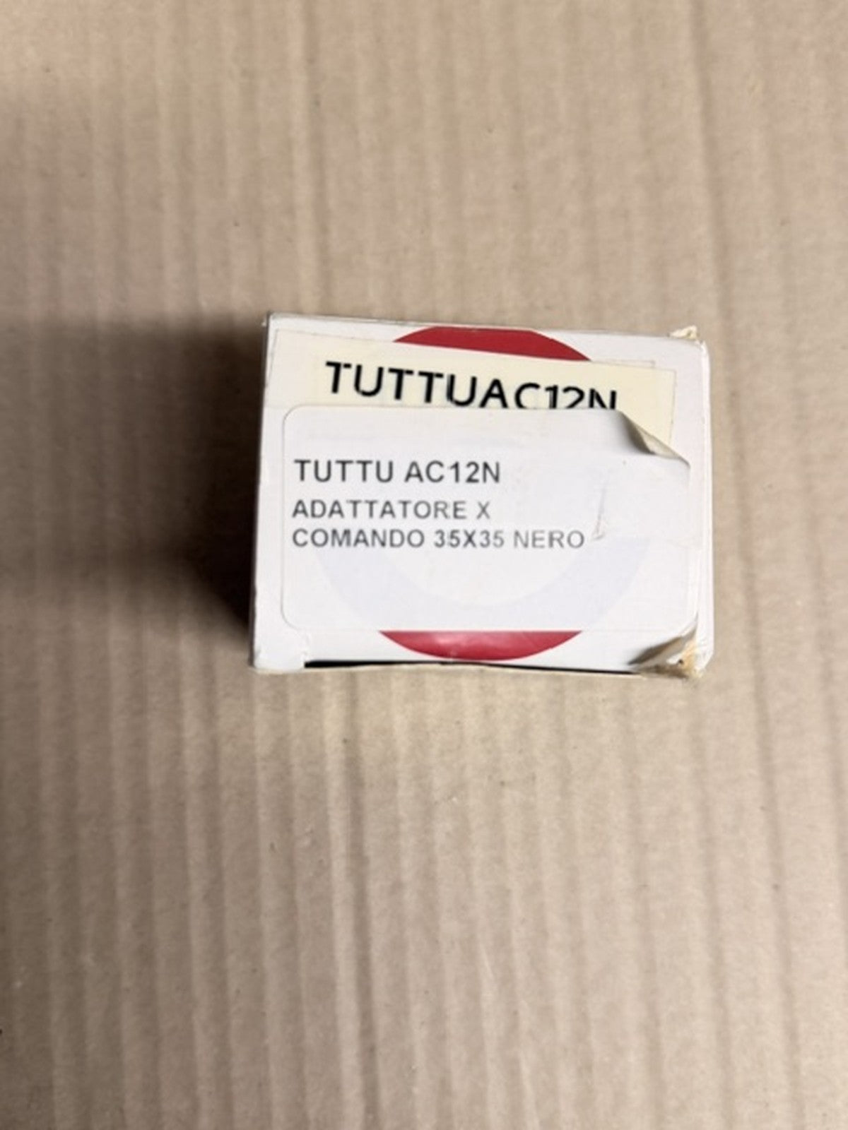 Tutondo AC12N adattatore nero per comandi audio 35x35 placche civili nuovo2