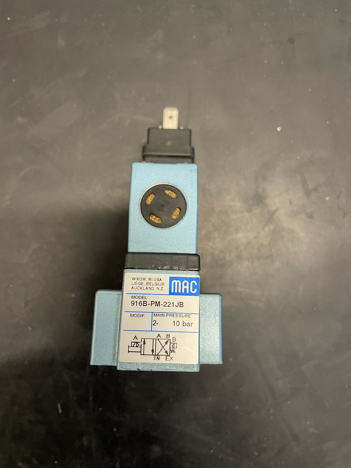MAC 916B-PM-221JB Elettrovalvola PME-221JB 24VDC 2-10 bar1