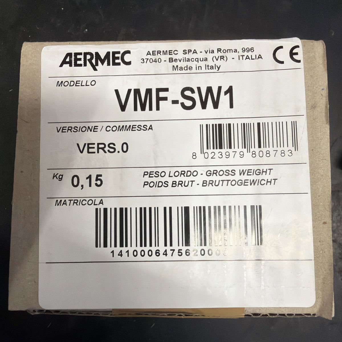 Aermec VMF-SW1 Sonda Minima Temperatura Acqua Fan Coil 4 Tubi1