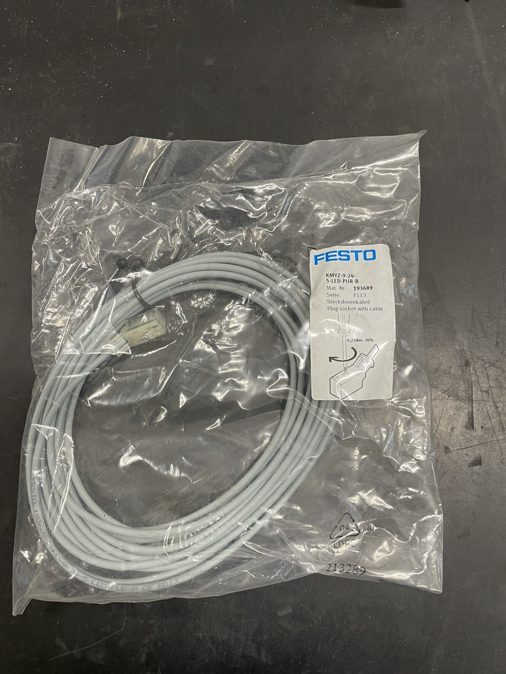 Festo KMYZ-9-24-5-LED-PUR-B 193689 Cavo di Connessione1