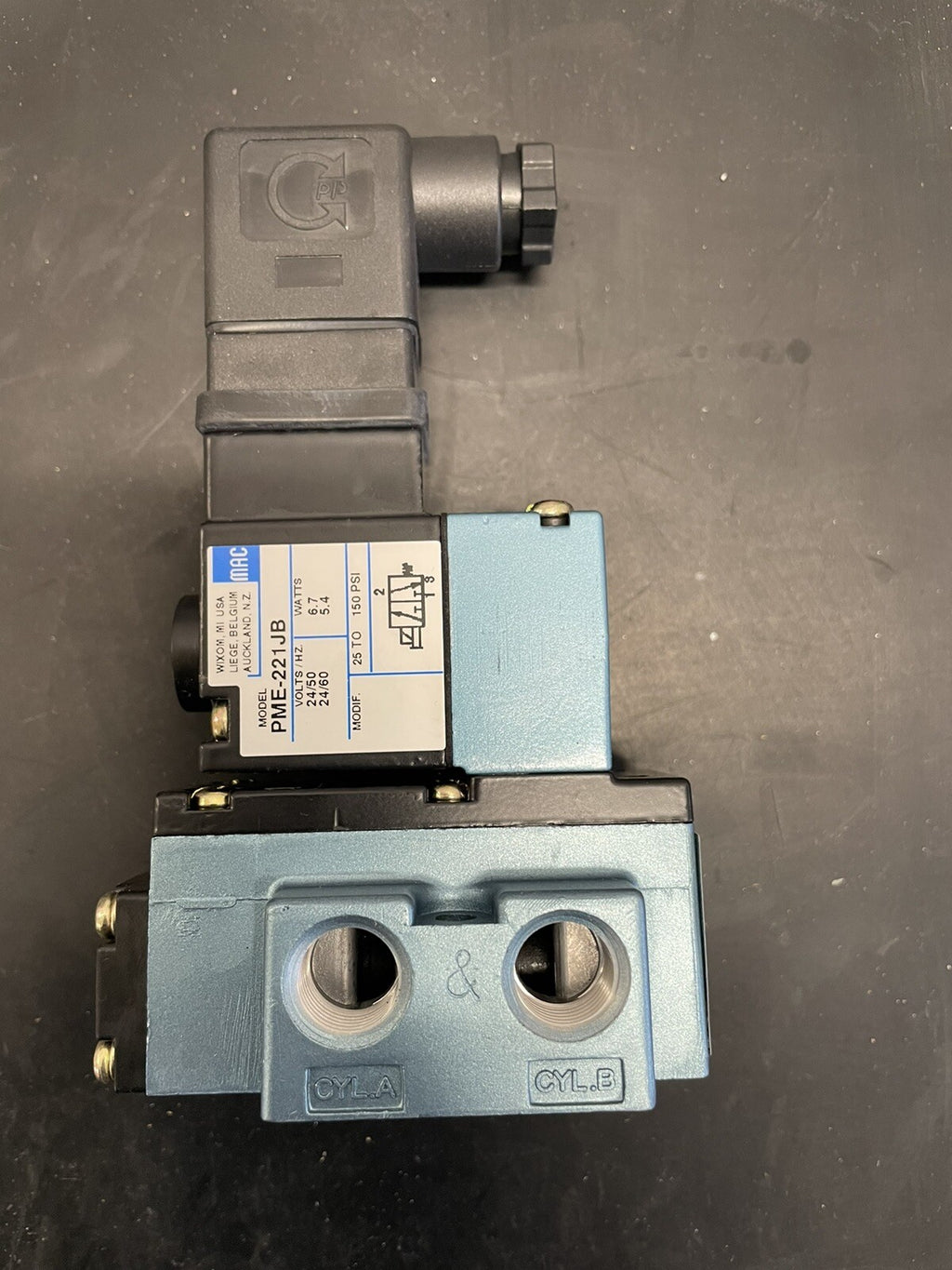 MAC 916B-PM-221JB Elettrovalvola PME-221JB 24VDC 2-10 bar0