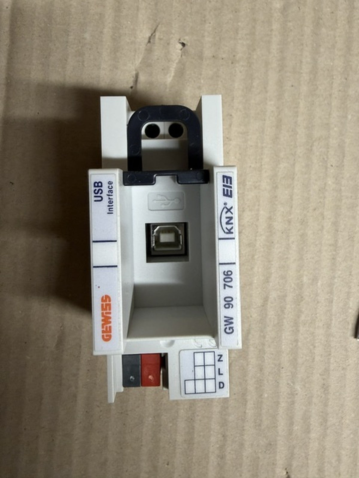 Gewiss GW90706 interfaccia USB KNX EIB guida DIN programmazione ETS nuova2