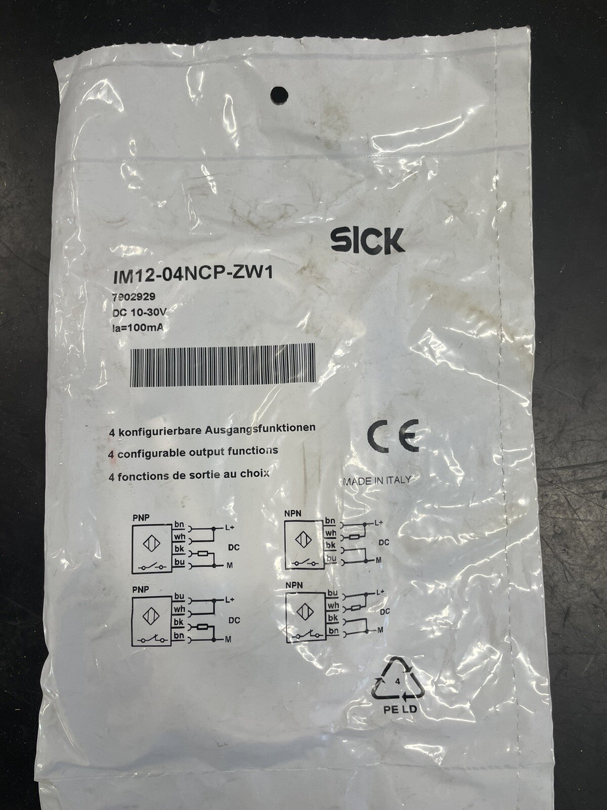 Sick IM12-04NCP-ZW1 Sensore Induttivo di Prossimità M12 Nuovo2